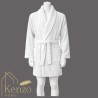 حوله تن پوش|حوله تنپوش ژاکارد پنبه مدل زبرا سایز 125 ( لارج ) رنگ سفید