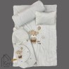 کالای خواب|سرویس خواب نوزاد با قنداق گلدوزی مادرکر MOTHERCARE مدل: LITTEL KING WHITE