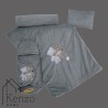 کالای خواب|سرویس خواب نوزاد با قنداق گلدوزی مادرکر MOTHERCARE مدل: BROTHER BEAR GRI