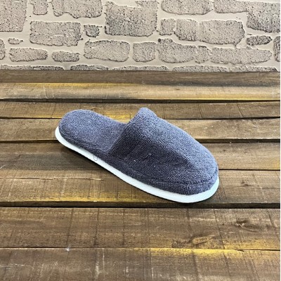 دمپایی حوله ای|دمپایی حوله ای حمام مدل کلاسیک رنگ سرمه ای