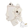 حوله|سرویس حوله نوزادی ۵ تیکه مادرکر MOTHERCARE مدل: ZEBRA KREM