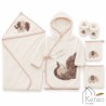 حوله نوزادی و کودک|سرویس حوله نوزادی ۵ تیکه مادرکر MOTHERCARE مدل: happy elefant