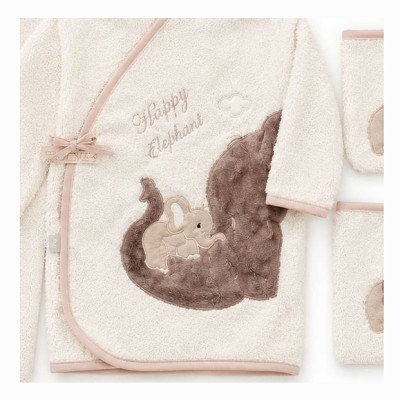حوله نوزادی و کودک|سرویس حوله نوزادی ۵ تیکه مادرکر MOTHERCARE مدل: happy elefant