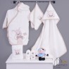 حوله|سرویس حوله نوزادی ۵ تیکه مادرکر MOTHERCARE مدل: MOUSE KREM