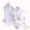 حوله|سرویس حوله نوزادی ۵ تیکه مادرکر MOTHERCARE مدل: LITTLE KING KREM